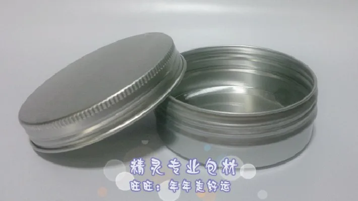 

60g Aluminum Cosmetic Jar Container Screw Thread ,100pcs/lot 60ml Makeup aluminium packaging Factory Wholesale