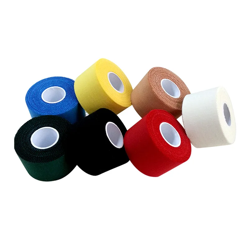 1/Roll 3.8cm 10m Color Cotton Cloth Sports Tape Bandages Wound Dressing Fixing Adhesive Outdoor Sports Treatment First Aid Kit