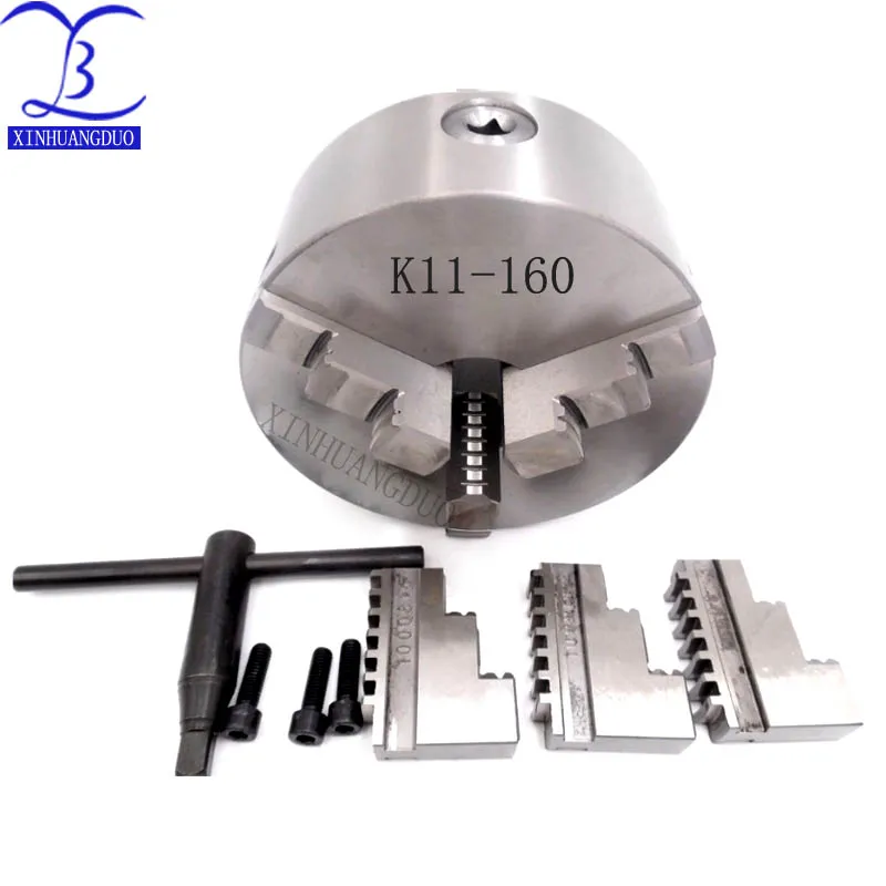 

K11-160 3 jaw chuck/ 160MM manual lathe chuck/3 Jaw Self-centering Chuck for Lathe Drilling Milling Machine