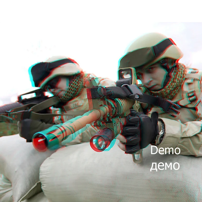 AUN-gafas 3D sencillas para proyector LED AUN, lentes azules y rojas