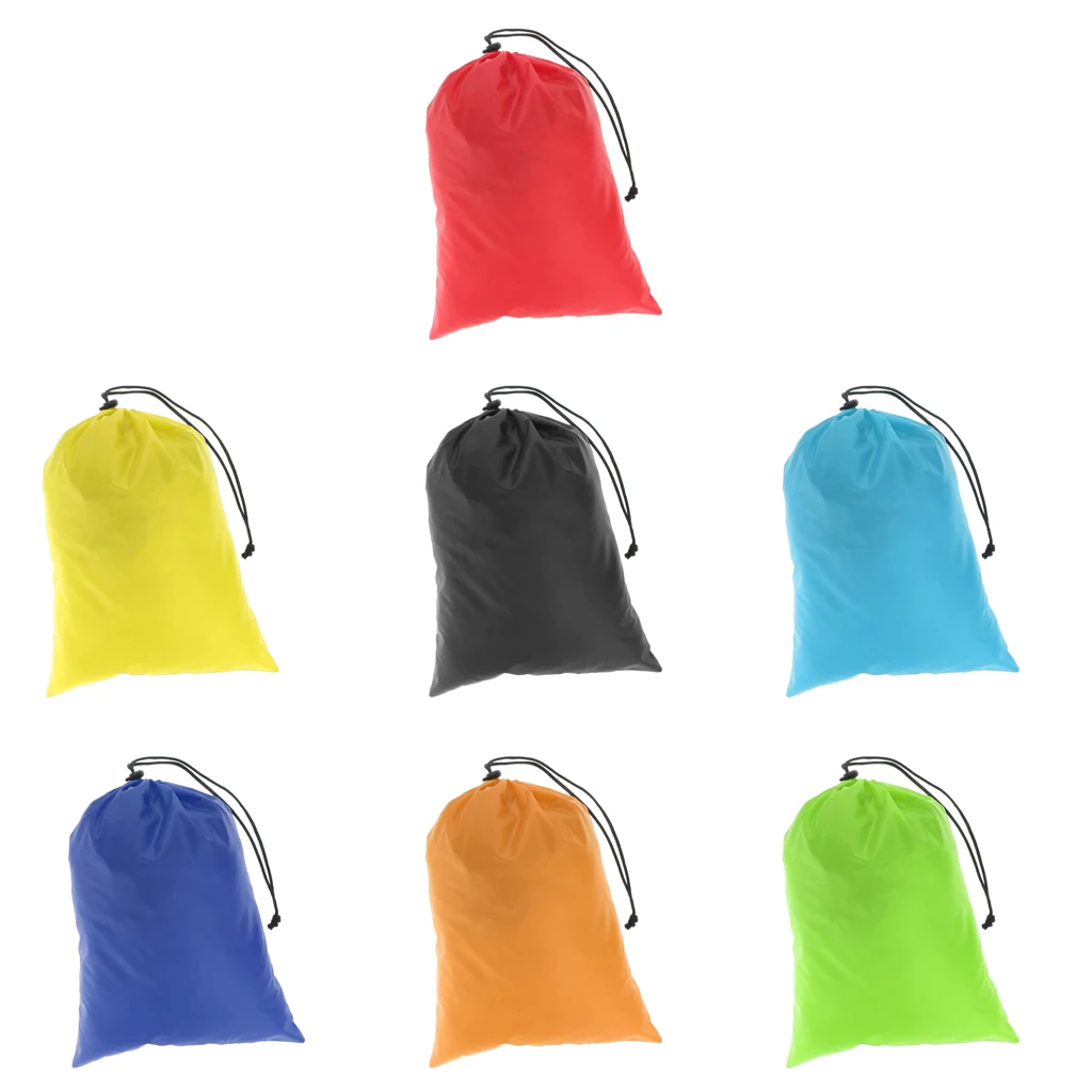 Portable Travel Camping Waterproof Nylon Drawstring Storage Bag Pouch Stuff Sack