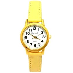 CYD-Montre-bracelet en cuir pour enfants, montre-bracelet à quartz pour filles, montre de dessin animé étanche, belle marque, mode, 03