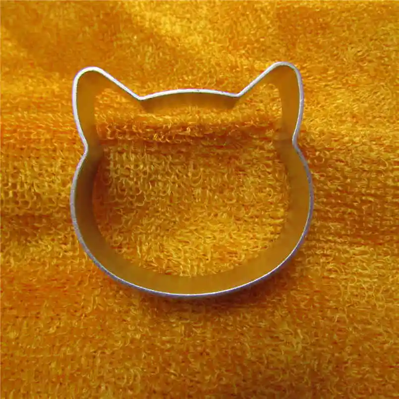 Aluminum Alloy,Cat Head Patterns Shape Cake Decorating Fondant Cutters Tools,Chocolates Cake Baking Molds.