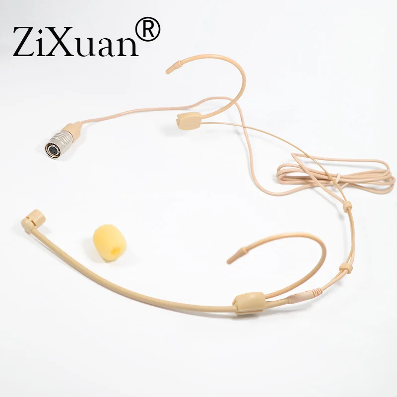 Headband Head Wearing Unidirectional Microphone for Shure Sennheiser AKG MiPro Audio Technica 4Pin 3Pin TA4F 3.5mm Lock