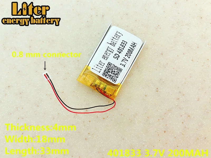 Wymiana 3.7 V 200 mAh akumulator litowo polimerowy akumulator litowo-jonowy bateria do Sony MP3 NW-E002 NW-E003 NW-E005 oryginalna wtyczka 401833