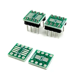 Convertisseur de carte PCB double face, circuit électronique TSSOP8, SSOP8, SOP8, SMD à DIP8, adaptateur vers DIP, en-tête de broche, nouveau, 10 pièces