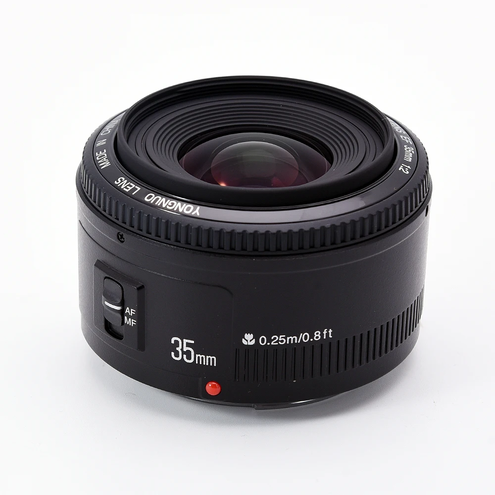 Yongnuo 35mm Lens YN35mm F2 lens Wide-angle Large Aperture Fixed Auto Focus Lens For canon Nikon Camera