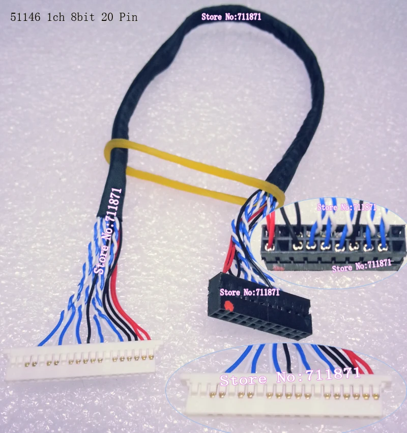 LVDS 1ch/2ch 6bit/8bit 51146 LCD Screen Cable Line 51146 Universal Commonly Screen Line Wire 51146 LVDS Lcd Screen Line Cord