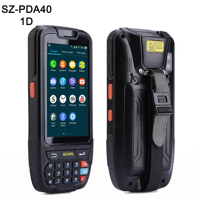 PDA Barcode scanner 1D 2D Bluetooth Android Handheld Terminal Rugged PDA Wireless Mobile 1D Bar code Scanner Data Collector