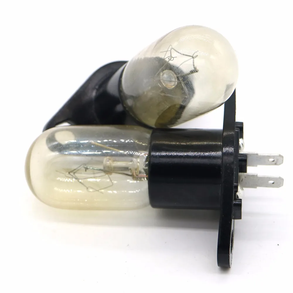 2 개/몫 전자 레인지 냉장고 전구 예비 수리 부품 액세서리 lg galanz midea samsung 용 230 v 20 w 램프 교체