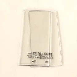 DUOFEN die cutting plate T006 transparent die cutting plates for small size die cutting machine