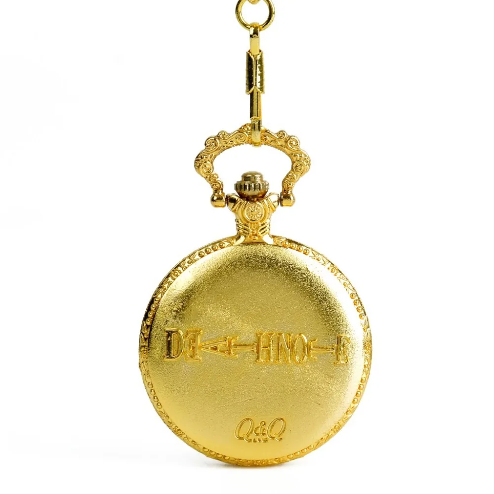 0     Lucky Fish Pocket Watch Golden Carp Trend Hung Ornaments Rich Mark Retro Quartz Pocket Watch With Necklace