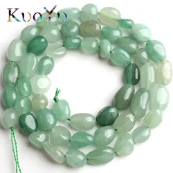 6-8mm Natural Irregular Aventurine Jades Beads Loose Stone Spacer Beads For Jewelry Making DIY Bracelet 15''Strand/Inches