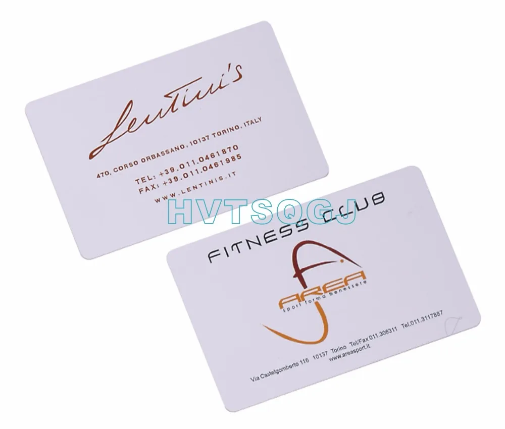 500 Uds impresión personalizada 125KHZ/13,56 MHz RFID ic \ id tarjetas de visita VIP Pirnting para Control de acceso