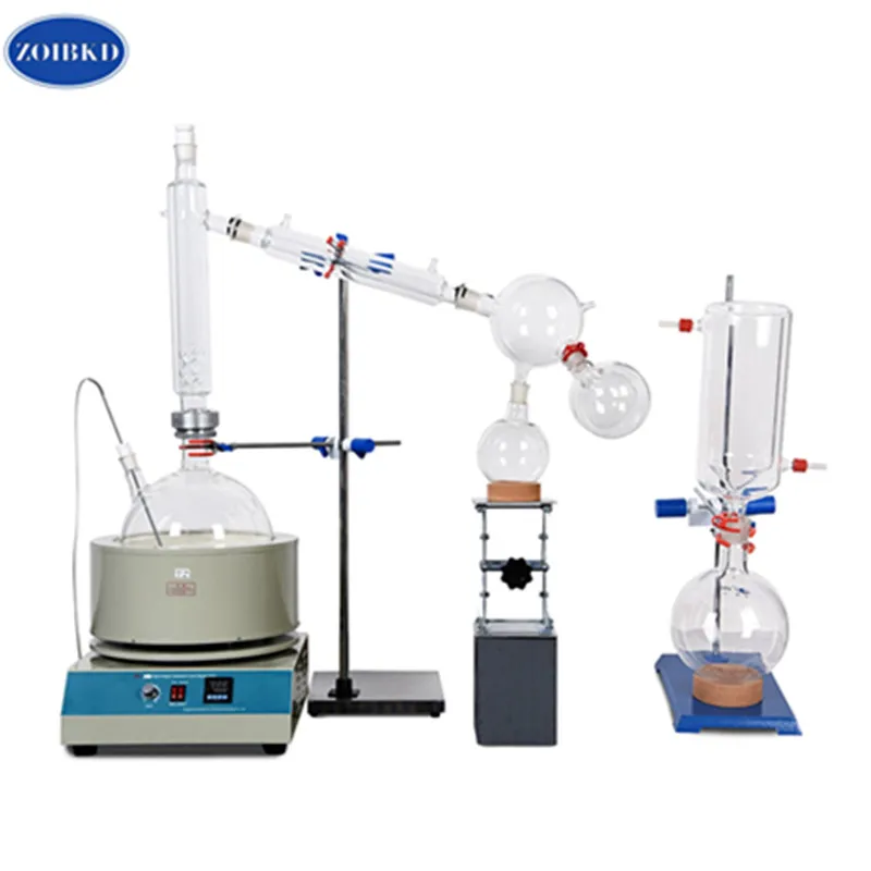 ZOIBKD Laboratory Equipment SPD-10L Short Path Distillation With Heating Mantle And Magnetic Stirring Function