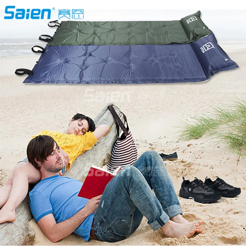 Pillow Waterproof Automatic Inflatable Self-Inflating Dampproof Sleeping Pad Tent Air Mat Mattress Outdoor Camping