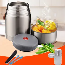 Portable Thermal Lunch Box Vacuum Bottle Thermos Stainless Steel Picnic Food Container Porridge Soup Pot Thermos for Food