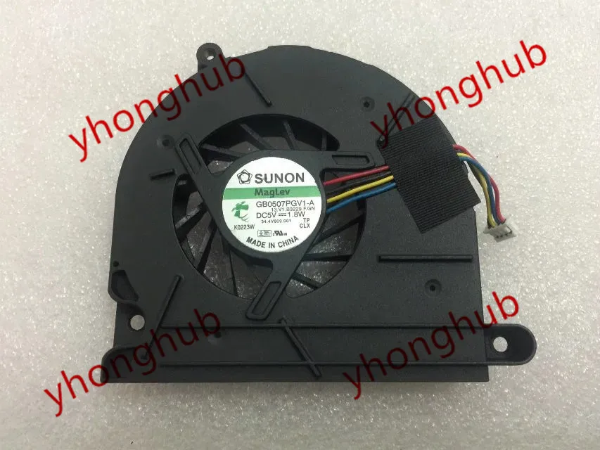 SUNON GB0507PGV1-A 13.V1.B3229.F.GN DC 5V 1.8W Server Cooling Fan