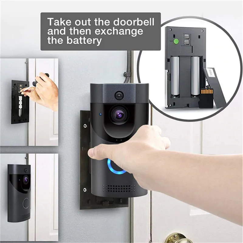 Tuya Outdoor Water-proof IP65 720P Wireless WIFI Doorbell Intercom Video Door Phone