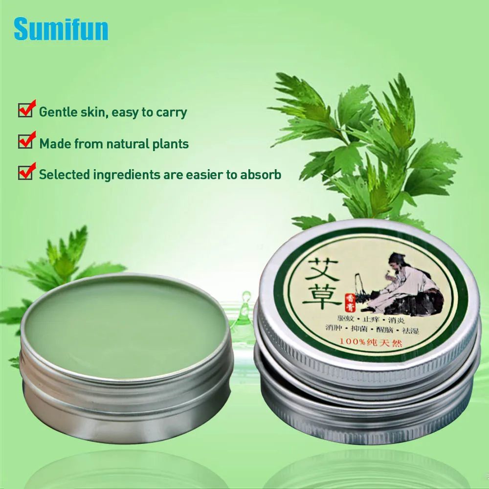 

Sumifun Wormwood Ointment Cooling Oil Moxa Moxibustion Cream Balm Anti Motion itching Chinese Medical Plaster P0016