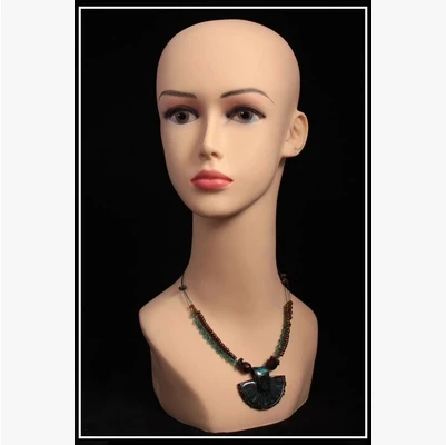 

Free Shipping!! New Arrival Skin Color Plastic Mannequin Head Made In Guangzhou