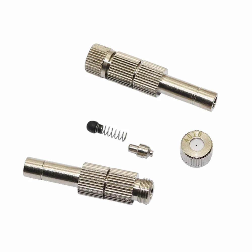 0.2-0.6mm Misting Fogging Spray Disinfectant Spray Sprinkler Push-in Low Pressure Atomizing Nozzle with Filter 3 Pcs