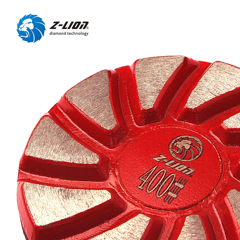 Imagem -03 - Z-lion Diamond Metal Floor Polimento Pad Disco de Moagem de Concreto Piso Sinterizado Polimento Pads Pcs
