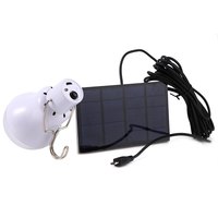 Solar Powered Lamp Portable Led Bulb Lights Solar Energy Panel Led Lighting for Camp Tent Night Fishing Emergency Lights Flash