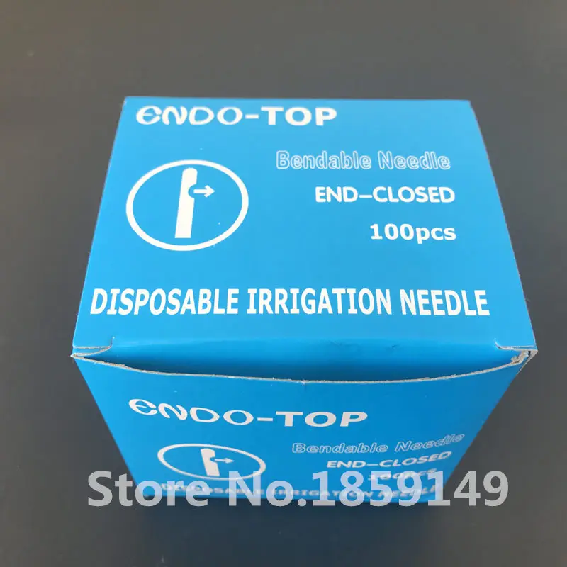 Agulha de Irrigação Dental Endo, Endo End-Closed Side Hole, Pacote Único, 25Ga, 100Pcs