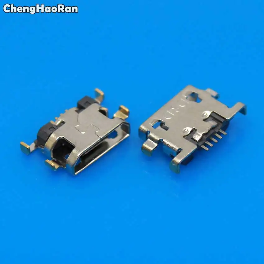 ChengHaoRan 10pcs Micro USB jack Charging Socket Connector For ZTE V815W For Lenovo A798T A590 A808 A706T Micro USB Power Port