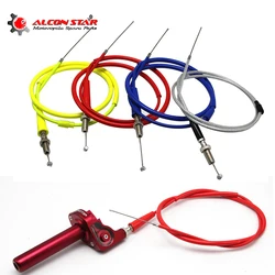 Alconstar- Motorcycle Brake Clutch Throttle Cable for 50cc 70cc 90cc 110cc 125cc 150cc Dirt Bike Off Road ATV Quad GY6 Engine