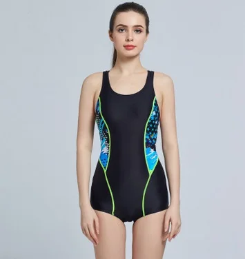 Women One Piece Professional Sexy Sports Lycra Quick-Dry Training SwimSuit Competition Racing Beach Bathing Surfing Swim Clothes