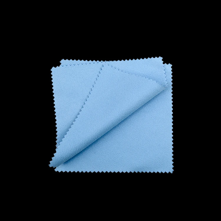 100pcs Buckskin Silver Jewelry Cleaning Polishing Cloth Sterling Gold Cleaner 8x8cm Cheapest Double Sides Tool Black White Blue