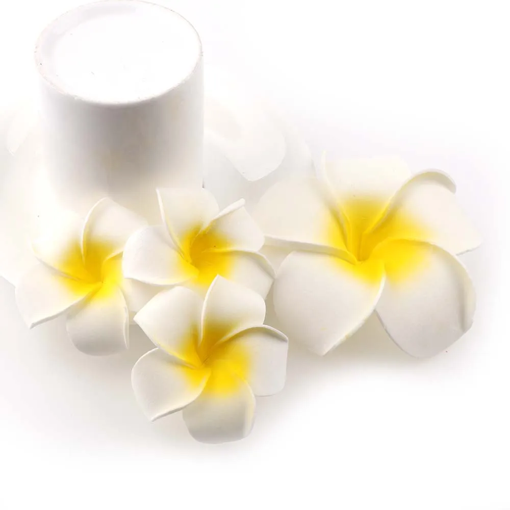 10PCS 6 Size Artificial Multicolor EggFlower Heads/PE Foam Plumeria Hawaiian Vacation Tire DIY Wedding Reception Home Decoration