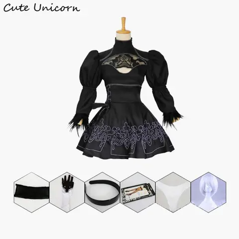 Yorha 2B Cosplay Costume for Women Cute Unicorn