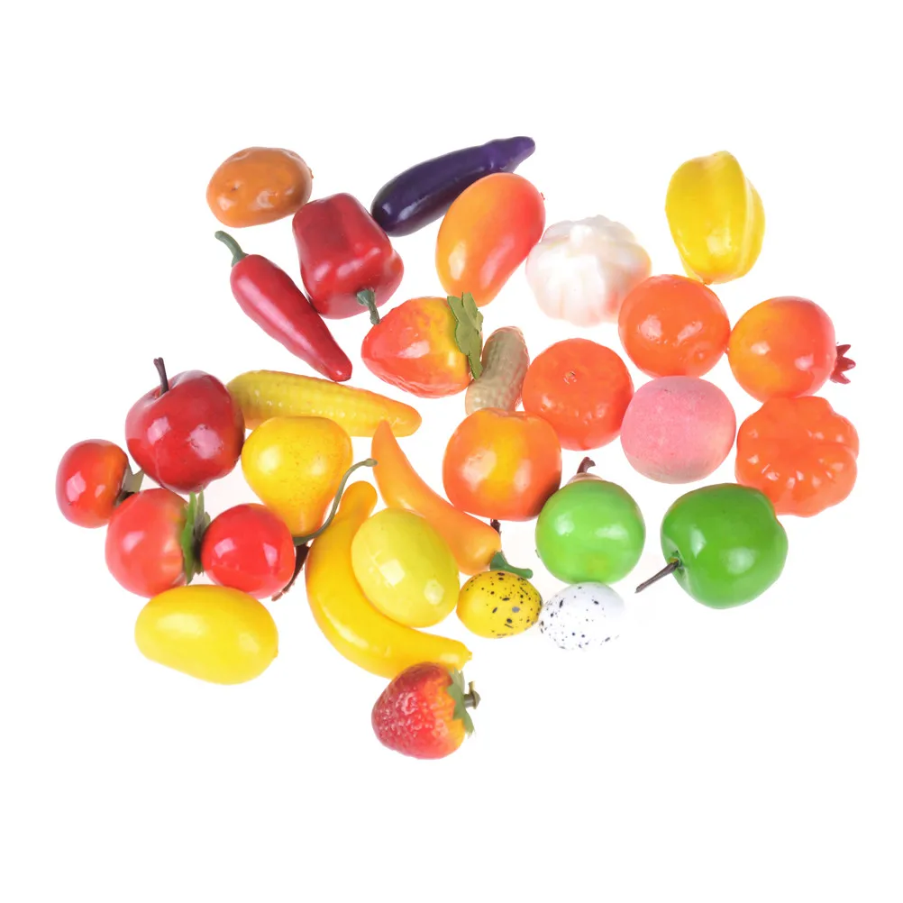 Juego de frutas y verduras artificiales para niños, minicocina de espuma, juego de simulación, gran oferta, 10 unids/lote