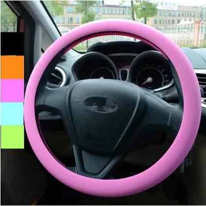 Car-styling Silicone Steering Wheel Skin Cover For Kia Ceed Mohave OPTIMA Carens Borrego CADENZA Picanto SHUMA