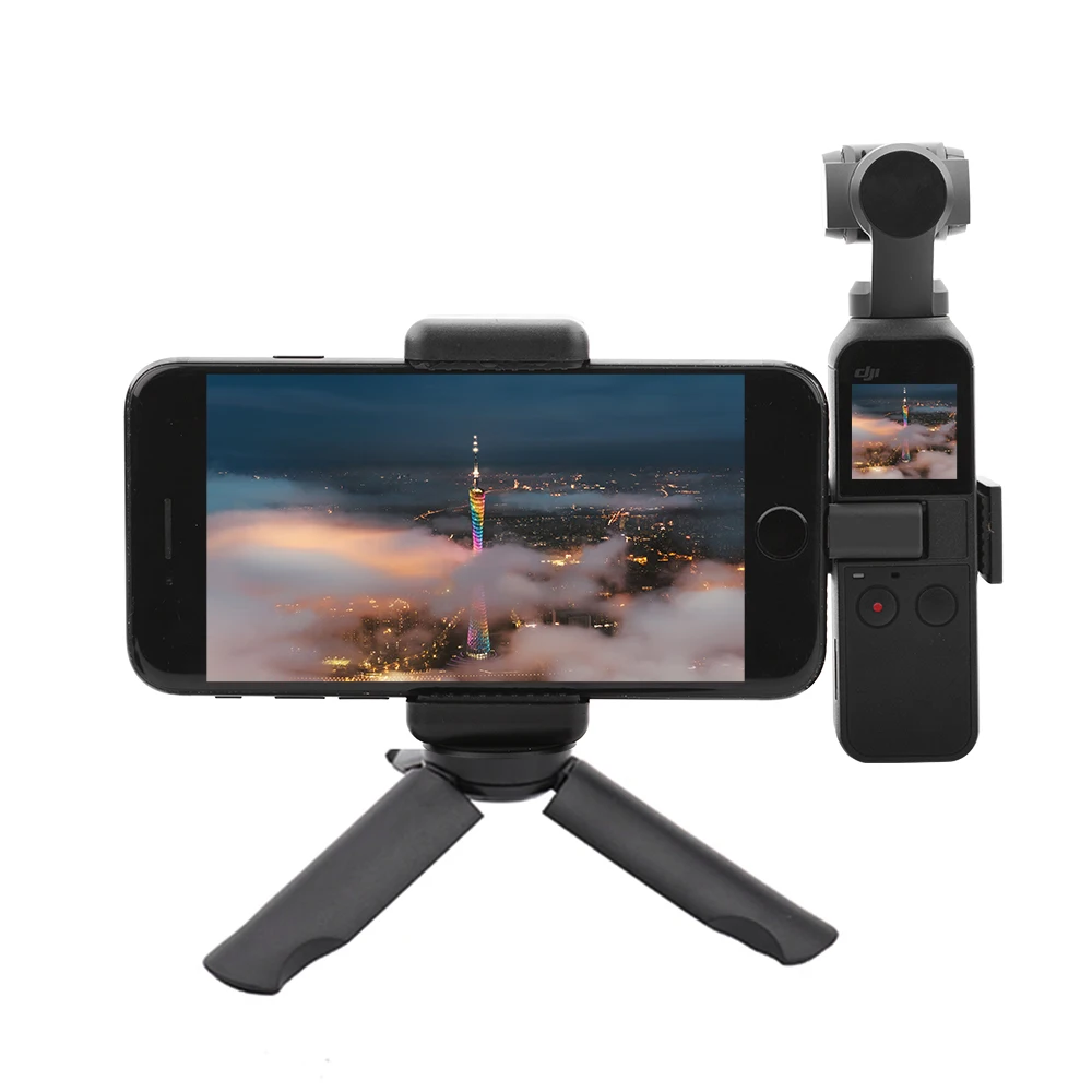 

Mobile Phone Clip Mount Desktop Tripod for DJI Osmo Pocket Caemra Gimbal Stabilizer Accessory Protector Table Stand Holder