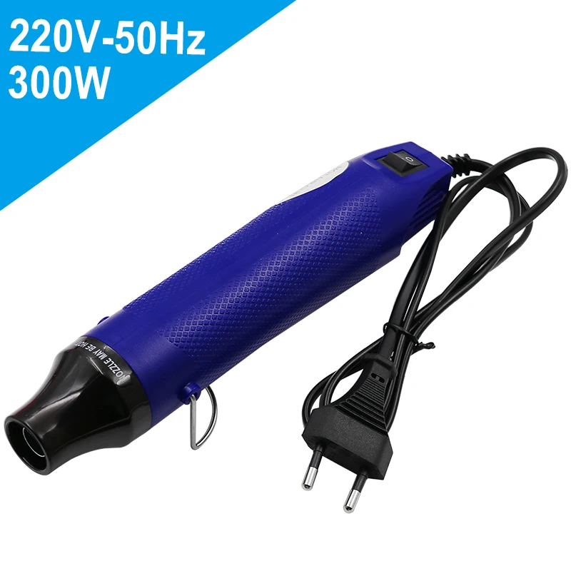 220V DIY Using Heat Gun Electric Power tool hot air 300W temperature Gun with supporting seat Shrink Plastic DIY tool color