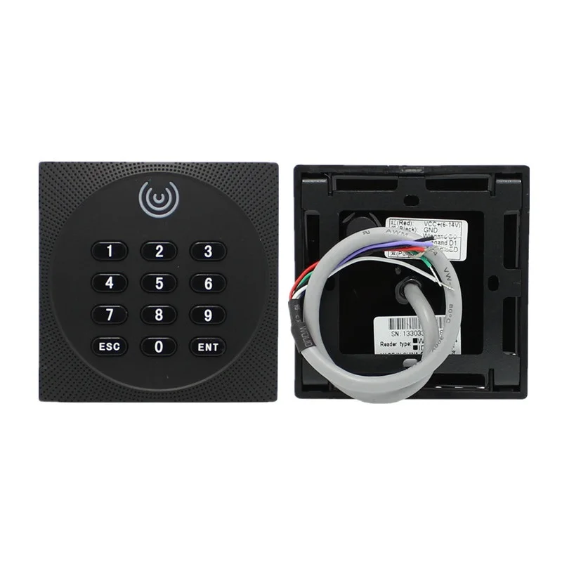 

IP65 Waterproof RFID Card Reader 13.56MHz 125KHz Proximity Card Access Control Reader Keypad Wiegand 26 34 NFC Reader