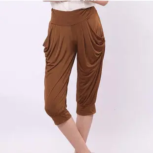 2024 summer new Silky high quality fashion cool ice silk Candy colors harem pants woman pants