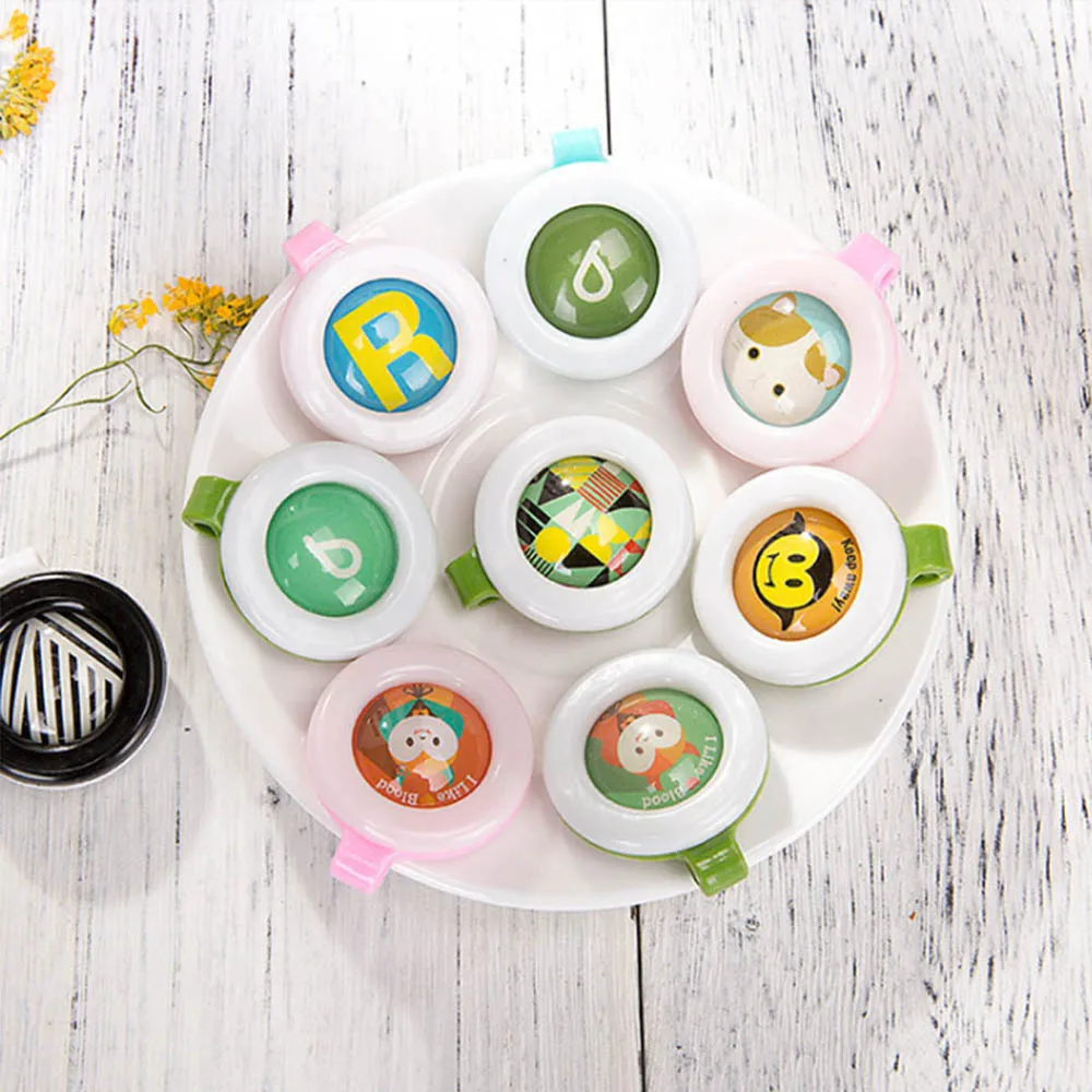 Lovely Cartoon Insect Mosquito Repellent Buttons Patches Citronella Oil Mosquito Killer Cartoon Repeller buckle
