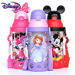 Minnie Mickey Minnie Disney Cups Cartoon Plastic Solid Feeding Student Convenient Outdoor Child Sports Bottle With Straw