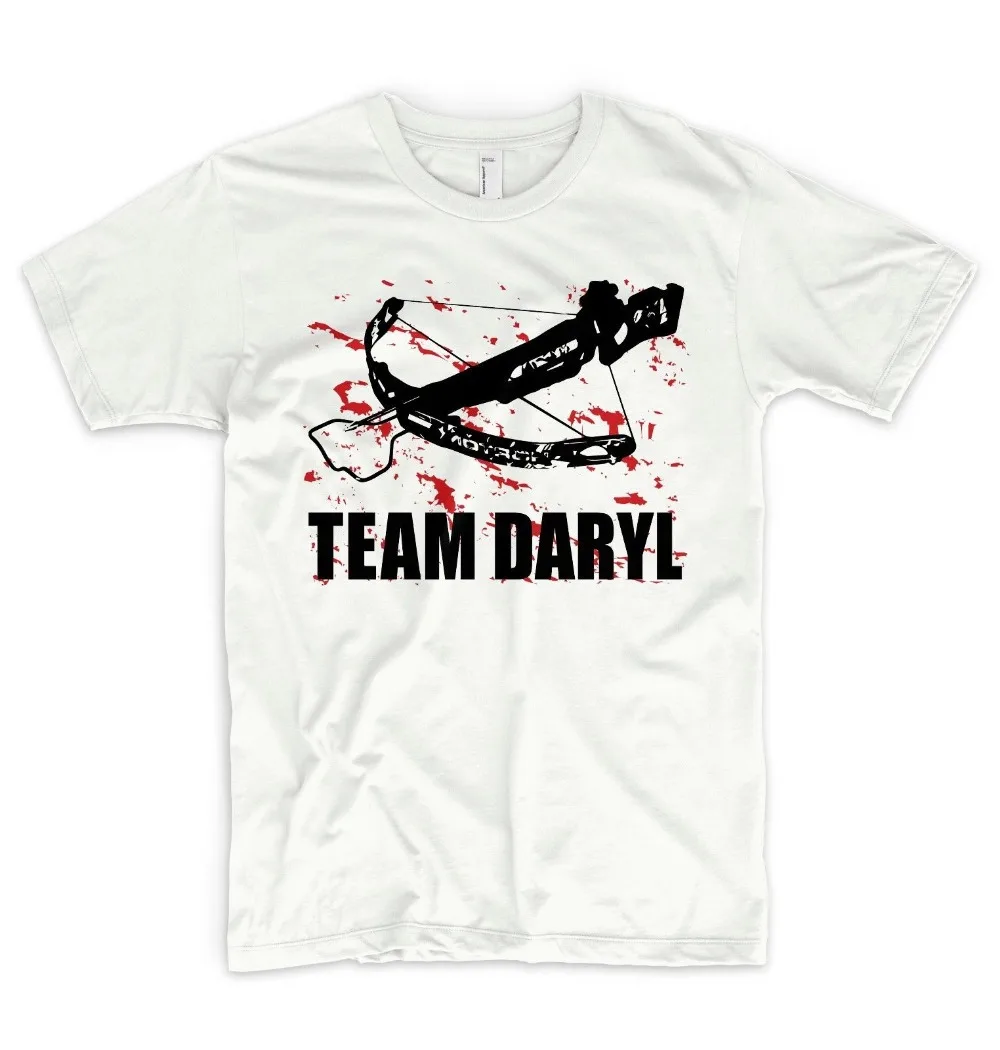 The Walking Dead Team Daryl T Shirt Top Nerd Geek Gift Awesome Graphics Crossbow 2019 Summer Men'S Fashion Print Cool Tees