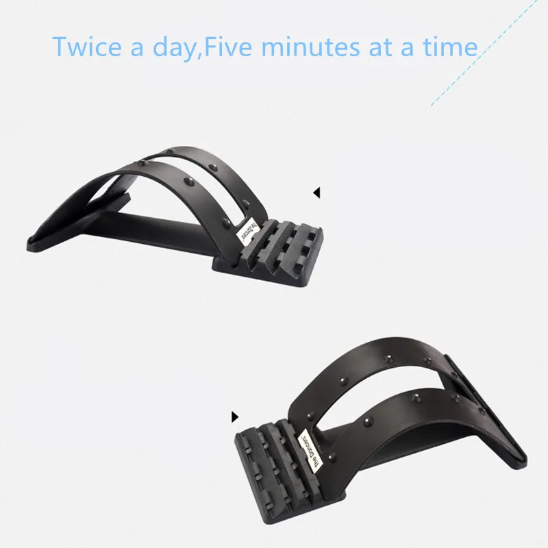 Massageador de costas fitness, equipamento de alongamento, relaxamento, mate, suporte para lombar, alívio para dor na coluna, quiropraxia