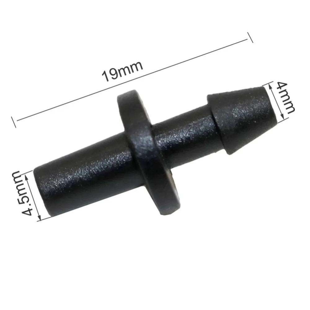 Greenhouse 4 mm Single Barb Straight Connector Garden Water Quick Connector Drip Irrigation Fittings Agriculture Tools 50 Pcs