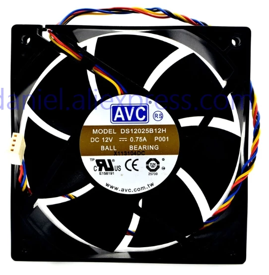 

DS12025B12H 12V 0.75A 12025 компьютерный блок питания большой объем ШИМ вентилятор