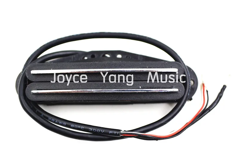 Niko blanco/negro/plata Dual Hot Rail pastilla de bobina única 4 cables para pastillas de guitarra eléctrica Fender Strat/SQ