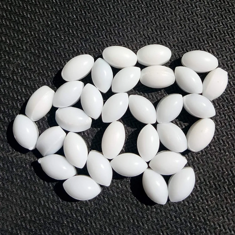 Magnetic Stirrer Stir Bar PTFE Magnetic Mixer Stir Bars , Olive shape , A6x10mm , 10PCS
