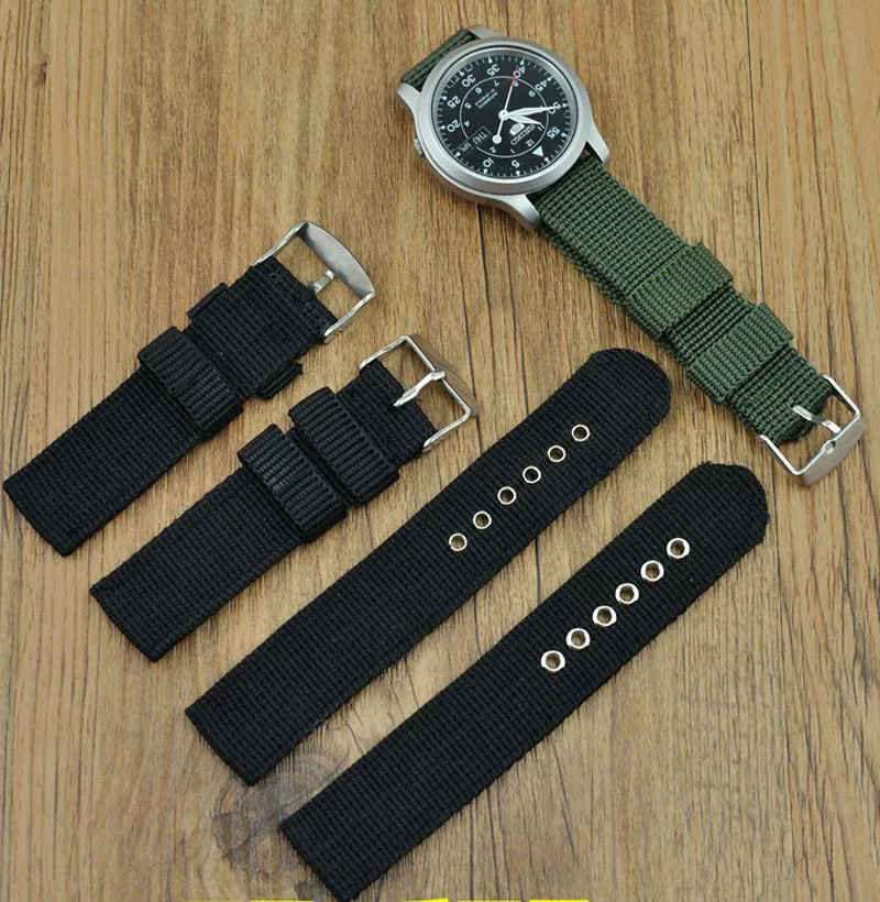 Watch Band Strap Nylon Mesh Watchbands Women Men Sport Watches Belt Accessories Relojes Hombre 16mm 18mm 20mm 22mm 24mm Canvas